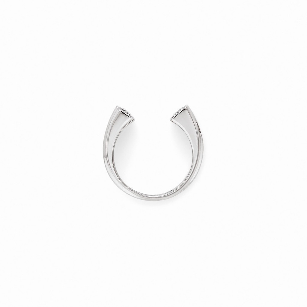 BAGUE ODDITY Or gris 18k (750/1000). - DFLY Paris