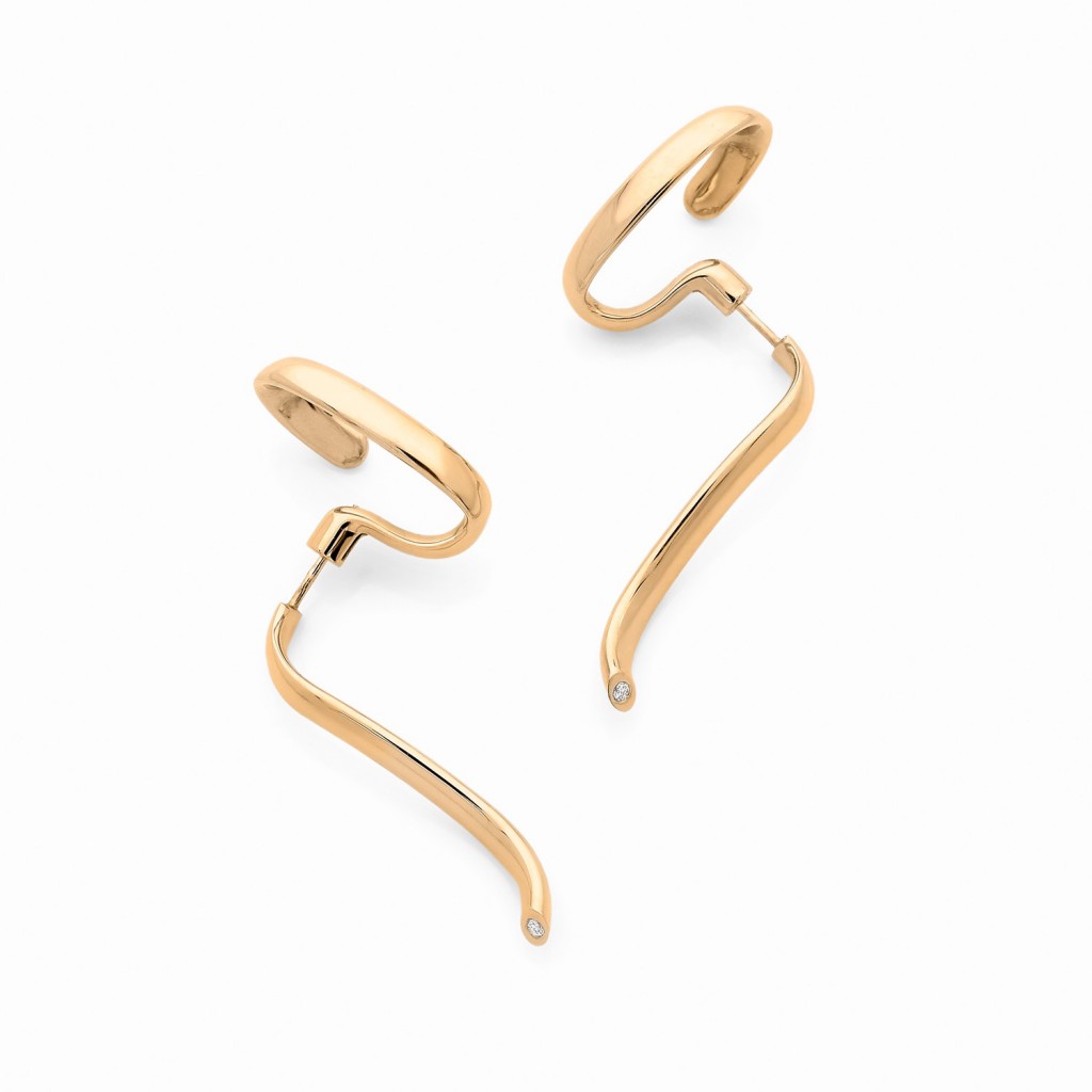 Cobra Earrings 18k (750/1000) Yellow Gold. - DFLY Paris