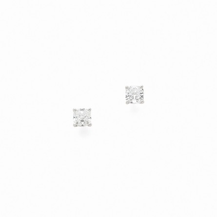 BOUTONS D'OREILLES DIAMONDFLY Or gris 18k (750/1000). - DFLY Paris