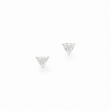 BOUTONS D'OREILLES DIAMONDFLY Or gris 18k (750/1000). - DFLY Paris