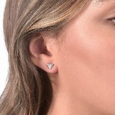 Diamondfly Ear Studs 18k (750/1000) White Gold. - DFLY Paris