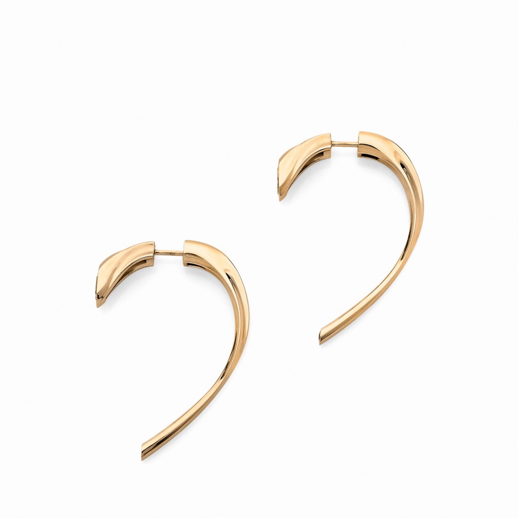BOUCLES D'OREILLES ODDITY Or jaune 18k (750/1000). - DFLY Paris
