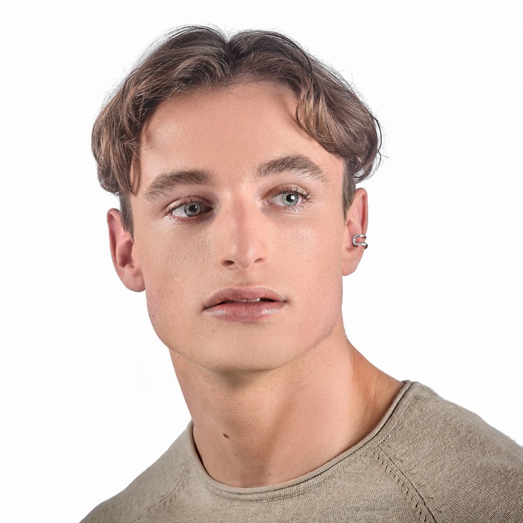 ORNEMENT D'OREILLES NOX Or gris 18k (750/1000). - DFLY Paris