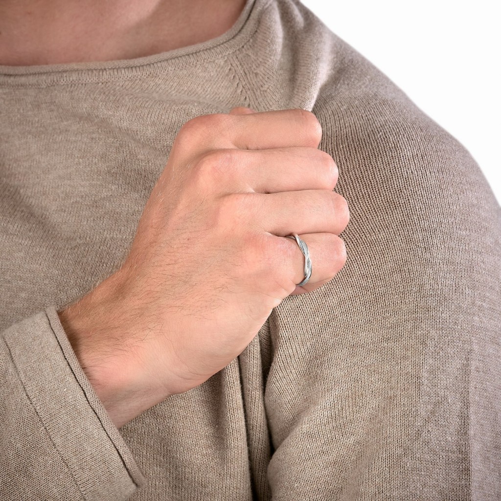 ANNEAU CALIDUS Or gris 18k (750/1000). - DFLY Paris