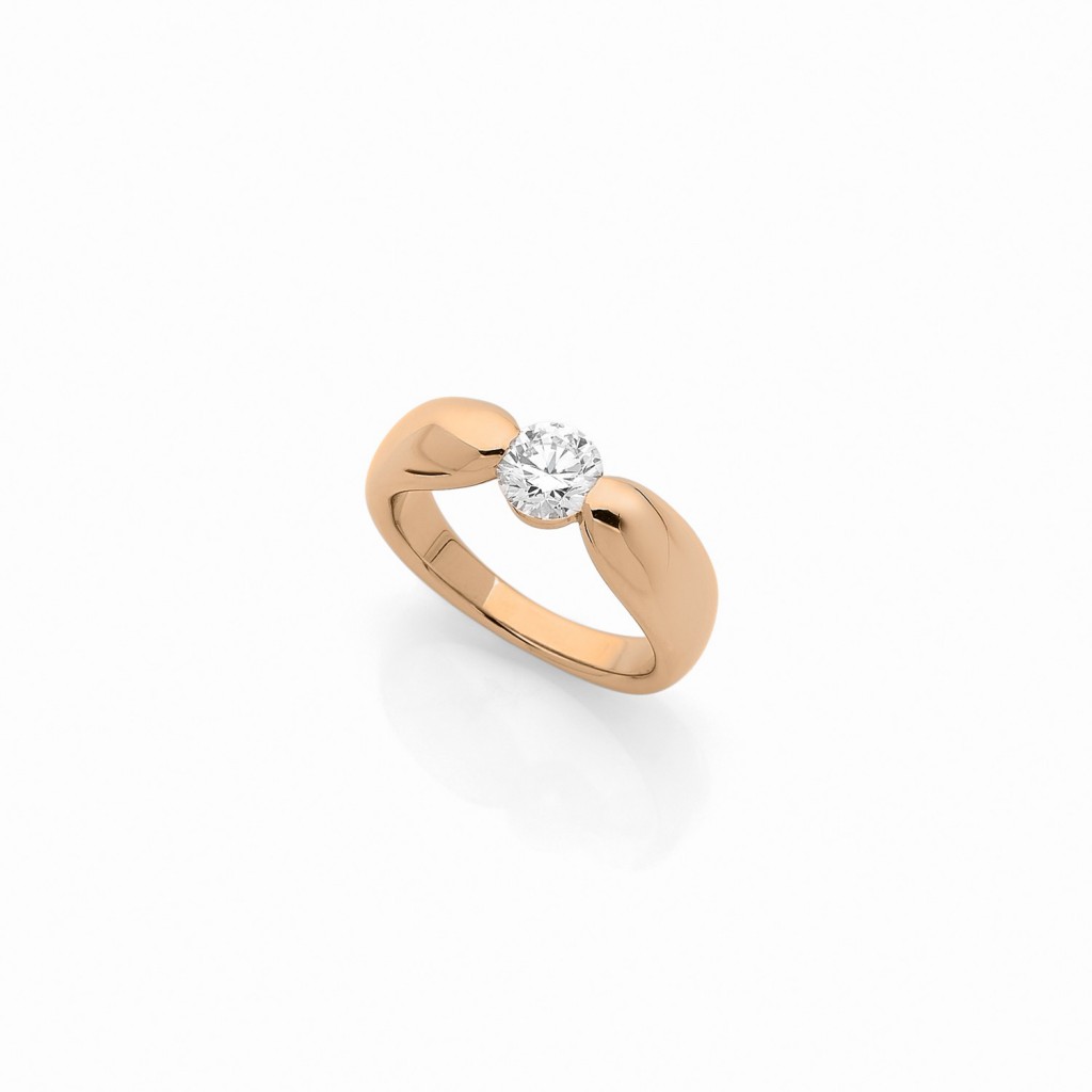 BAGUE ALCIONE Or jaune 18k (750/1000). - DFLY Paris