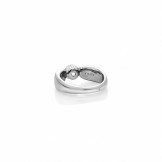 BAGUE ALCIONE Platine (950/1000). - DFLY Paris