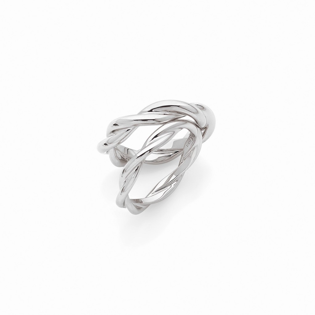 ANNEAU CALIDUS Or gris 18k (750/1000). - DFLY Paris