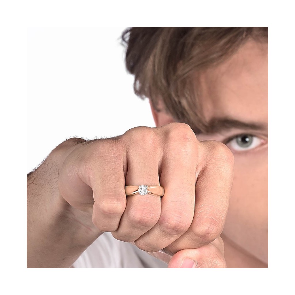 BAGUE ALCIONE Or rouge 18k (750/1000). - DFLY Paris