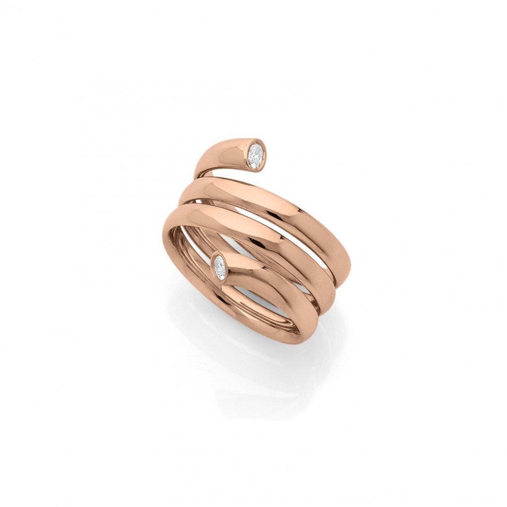 COBRA RING 18k (750/1000) Red Gold. - DFLY Paris