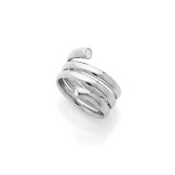 COBRA RING 18k (750/1000) White Gold. - DFLY Paris