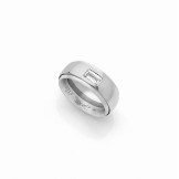 ANNEAU POOL Argent (925/1000) & Or gris 18K (750/1000) - DFLY Paris