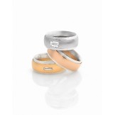 POOL BAND Silver (925/1000) & White gold 18K (750/1000) - DFLY Paris