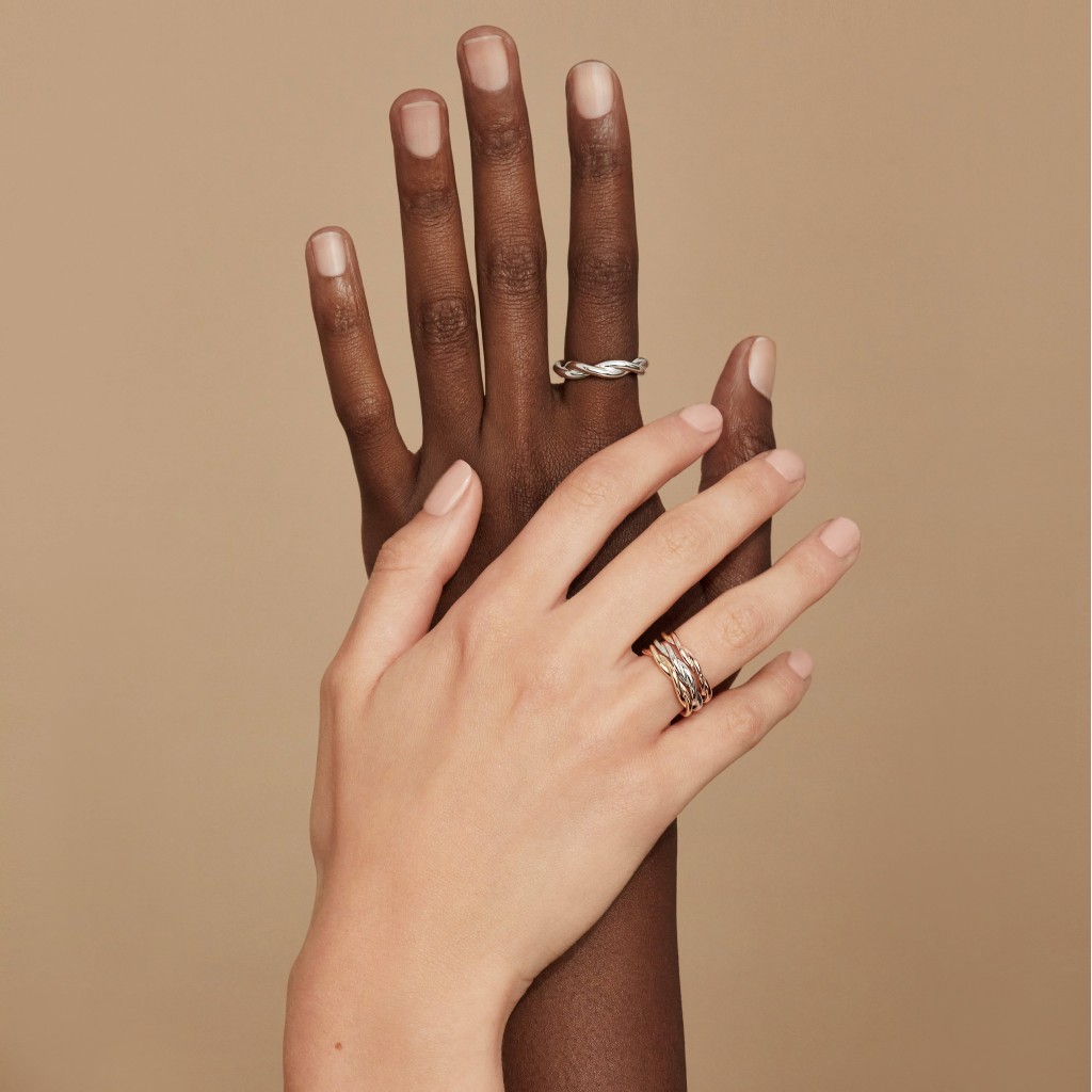 ANNEAU CALIDUS Or gris 18k (750/1000). - DFLY Paris