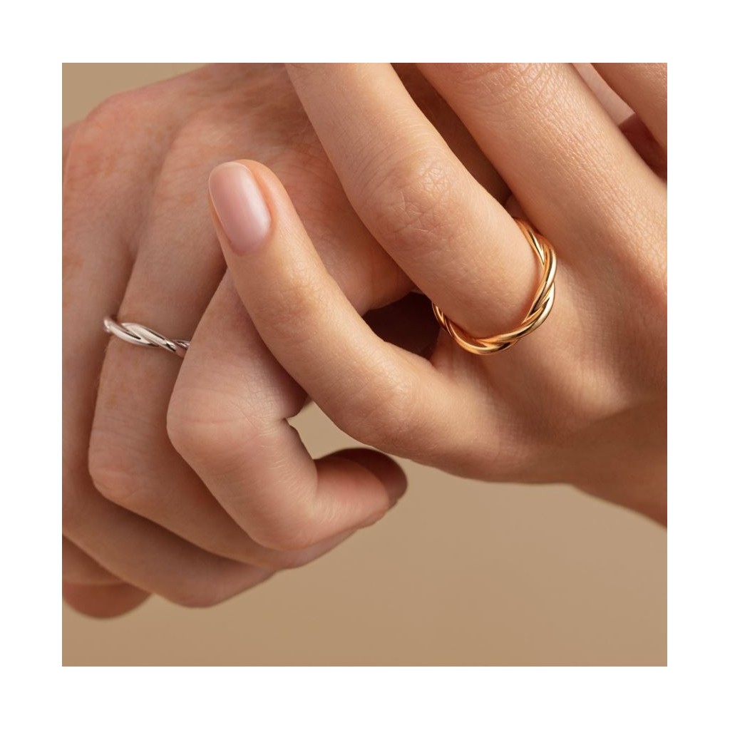 ANNEAU CALIDUS Or gris 18k (750/1000). - DFLY Paris