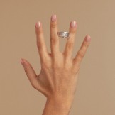 ANNEAU POOL Argent (925/1000) & Or gris 18K (750/1000) - DFLY Paris