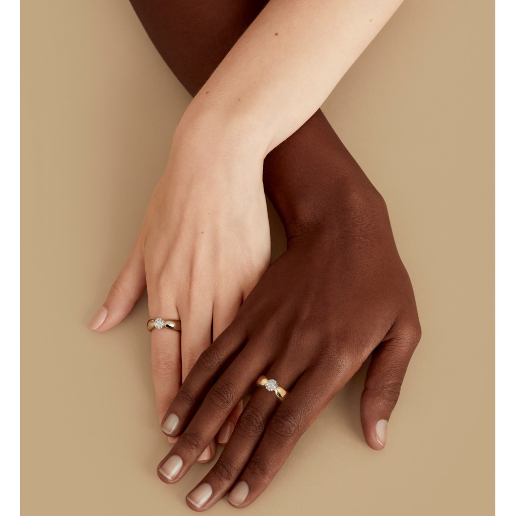 FANCY COLOR ALCIONE RING 18k (750/1000) Red Gold. - DFLY Paris