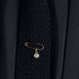 Pendant diamant cercle 0.30 Ct Or jaune 18k (750/1000). - DFLY Paris