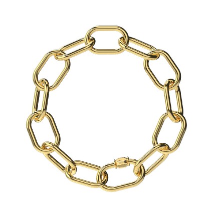 Bracelet chaîne PAOZ Or jaune 18k (750/1000). - DFLY Paris