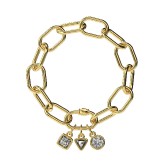 Bracelet chaîne PAOZ Or jaune 18k (750/1000). - DFLY Paris