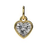 PENDANT TRILOGIE COEUR Or jaune 18k (750/1000). - DFLY Paris