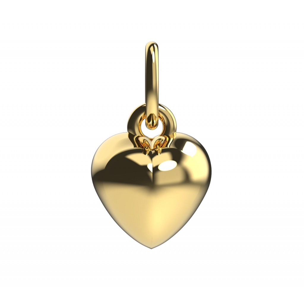 PENDANT TRILOGIE COEUR Or jaune 18k (750/1000). - DFLY Paris