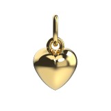 PENDANT TRILOGY HEART 18k (750/1000) Yellow Gold. - DFLY Paris