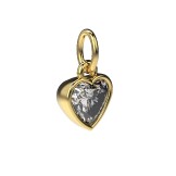 PENDANT TRILOGY HEART 18k (750/1000) Yellow Gold. - DFLY Paris