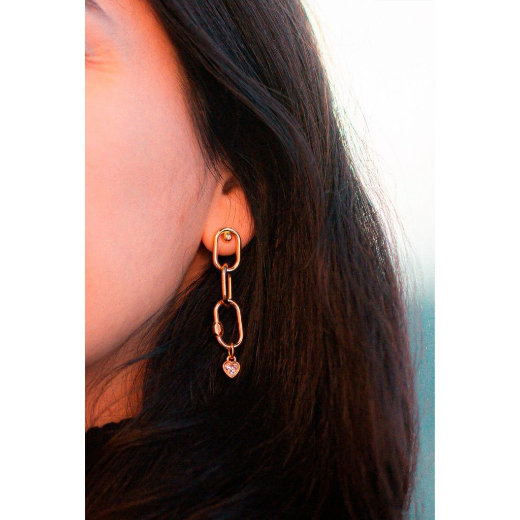 PENDANT TRILOGIE COEUR Or jaune 18k (750/1000). - DFLY Paris