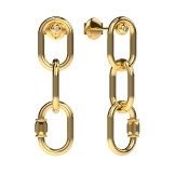 BOUCLES D'OREILLES OZ Or jaune 18k (750/1000). - DFLY Paris
