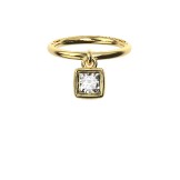 BAGUE TRILOGIE CARRÉ Or jaune 18k (750/1000). - DFLY Paris