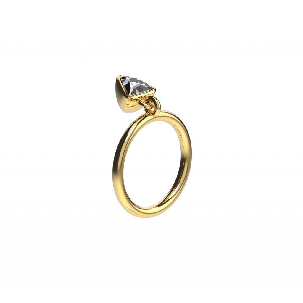 BAGUE TRILOGIE TRIANGLE Or jaune 18k (750/1000). - DFLY Paris