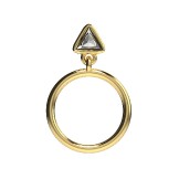 TRILOGY RING TRIANGLE 18k (750/1000) Yellow Gold. - DFLY Paris