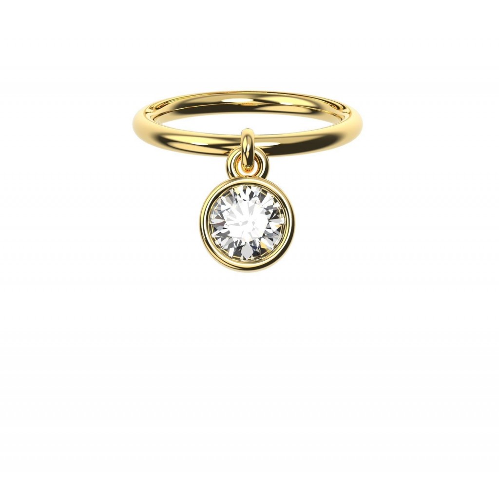 BAGUE TRILOGIE CERCLE Or jaune 18k (750/1000). - DFLY Paris