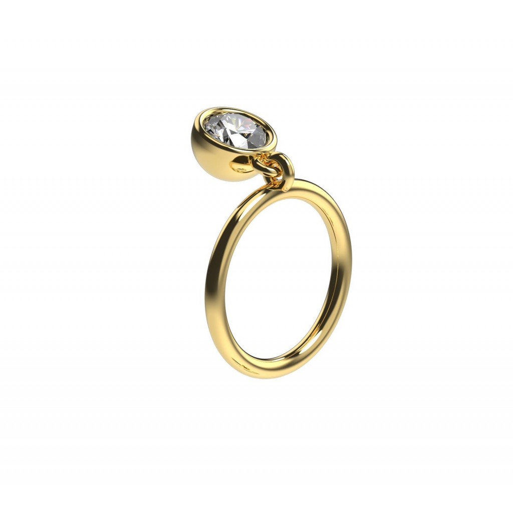 TRILOGY RING CIRCLE 18k (750/1000) Yellow Gold. - DFLY Paris