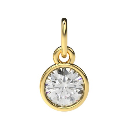 Circle pendant trilogy 18k (750/1000) Yellow Gold. - DFLY Paris